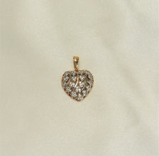 Gold Heart Pendant - Gold Plated Love Charm Necklace for Women - Gift for Wife