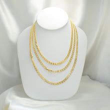 Cuban Link Chain Necklace Gold Plated Cuban Chain Gift 4.5 mm in 20