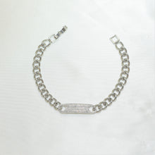 Micro Pave Iced Cuban Link Chain Bracelet - Gold and Silver Plated Bracelet Gift for her