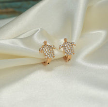 Sea Turtle Huggies • Small Tortuga Gold Hoops • Turtle Charm Earrings • Gold Plated Huggies Hoops • Gift for her