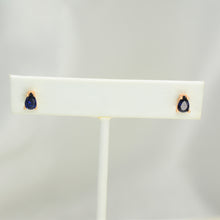 Multicolor Tear Drop Studs Dainty Minimalist CZ Birthstone Studs Gift For her
