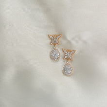 Colorful Red White Green Pink Tear Drop Earrings Gold Plated Dangly Statement Studs