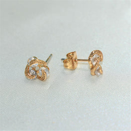 Multi Color Gemstone Studs - 14K Gold Plated Everyday Trending Earrings for women