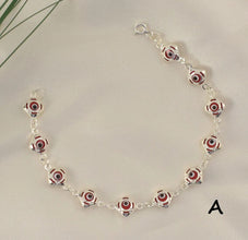 Red Evil Eye Bracelet - 925 Sterling Silver - Protection Bracelet -Gift for her