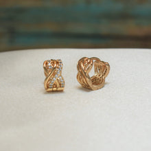 Infinity Huggies Hoops - Everyday Minimalist Small Earrings for her