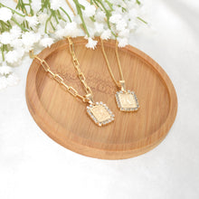 A-Z Initial Pendant Gold Plated Inital with Curb Chains Pendant Necklaces, PaperClip Layering Necklaces