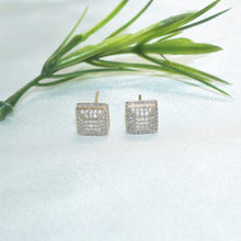 Multishaped CZ Earrings Gold Plated Stud Earrings Unisex Studs Special Gift