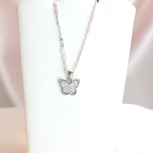 Sterling Silver Butterfly Earring and Necklace Jewelry Set