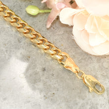 Cuban Miami Bracelets Gold Plated Pulsera Men's Bracelet Gift For Men- 6mm