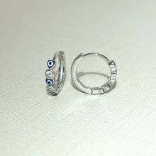 Heart Huggies,925 Silver Earrings, Multi Color Heart CZ Huggie Hoop Earrings, Gift for her