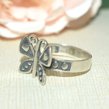 Butterfly Ring Sterling Silver, Streetwear Ring, Vintage Boho Butterfly Ring, Courage Ring, Mariposa Jewelry Protection Ring, Christmas Gift