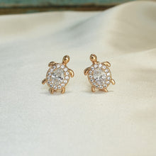 Sea Turtle Huggies - Gold Plated Multi Color Earrings for Everyday Stack - Ocean Lovers Jewelry