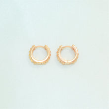 Round 14K Gold Plated Huggie Earrings, Clip on CZ Earrings , Gift for women