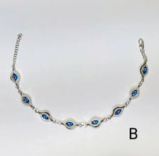 Blue Evil Eye Bracelet - 925 Sterling Silver - Protection Bracelet -Gift for her