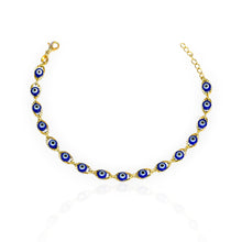 Multi Color Evil Eye Bracelet - Gold Plated Everyday Layering Trending Bracelet for her