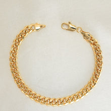 Cuban Miami Bracelets Gold Plated Pulsera Men's Bracelet Gift For Men- 6mm