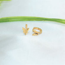 Butterfly Mariposa Huggies - Dainty Gold Plated Everyday Minimalist Earrings Stack - Gift for Daughter