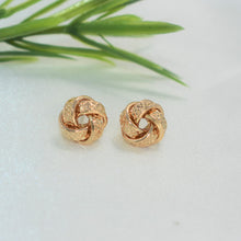 Celtic Love Knot Studs - Gold Plated Everyday Earrings for her