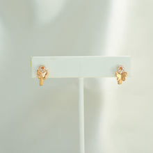Butterfly Mariposa Huggies - Gold Plated Small Earrings for her