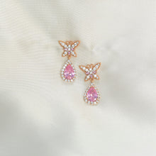 Colorful Red White Green Pink Tear Drop Earrings Gold Plated Dangly Statement Studs