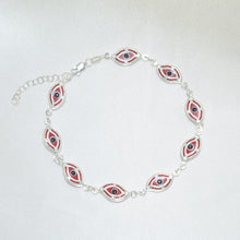 Red Evil Eye Bracelet, Eye Protection Bracelet, Ojo Pulsera, Gift For her-7.5