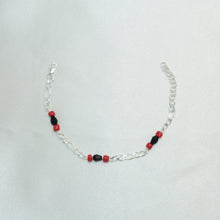 Azabache Bracelet, 925 Silver Pulsera, Red Black Beads Bracelet for Kids,Adults