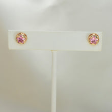 Colorful Gemstone Star Studs Gold Plated Round Earrings Dainty Stud Gift For Her