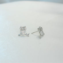 Owl Earrings, 925 Sterling Silver Studs, Dainty Animal Jewelry , Gift For Her