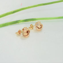 Celtic Love Knot Studs - Gold Plated Everyday Earrings for her