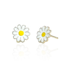 Daisy Push Back Studs - Sterling Silver Trending Handmade Flower Earrings for her - Gift for daughter