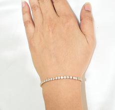 Tennis Adjustable Bracelet - Gold Plated Minimalist Bracelet 10