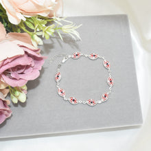 Red Evil Eye Bracelet, Eye Protection Bracelet, Ojo Pulsera, Gift For her-7.5