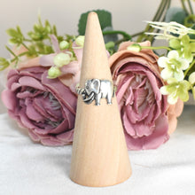 Elephant Ring Sterling Silver Protection Ring Anillo de Elefante Good Luck Ring