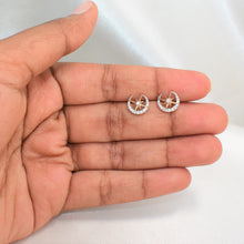 Star studs, Gold Plated Pushback studs, Dainty CZ Earrings, Gift For Women