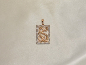 Dragon Pendant Necklace - 14K Gold Plated Charm Necklace for Men, Women