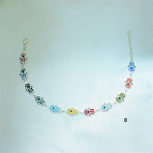 Multicolor EvilEye Bracelet 925 Sterling Silver Protection Pulsera7.5