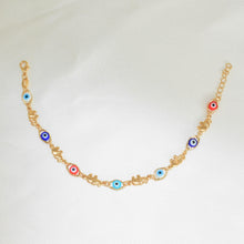 Evil Eye Elephant Bracelet Ojo Pulsera Protection Luck Bracelet - 7.5