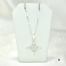 Witch Knot Celtic Pendant, 925 Sterling Silver Dangly Earrings Nudo de Bruja Aretes Jewelry Set