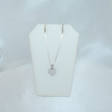 Sterling Silver Multi Color Stone Heart Necklace and Earring Jewelry Set