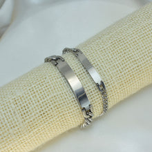 Men's Cuban Link ID Bracelet • Stainless Steel ID Bracelet for Men and Women • Cuban Link Bracelet • Gift