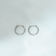 Silver Plated Paved Huggies Hoops - CZ Sparkling Minimalist Earrings Perfect for Everyday Look