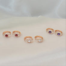 Birthstone Huggies Hoops - Minimalist Gold Plated Gemstone Earring For her - Perfect Gift for wife