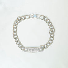 Micro Pave Iced Cuban Link Chain Bracelet - Gold and Silver Plated Bracelet Gift for her