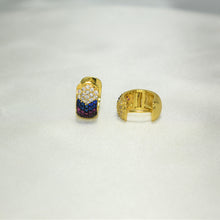 Multi Color Gold Plated Huggies Hoops - Small Everyday Earrings Gift for Women, Daughter, Wife