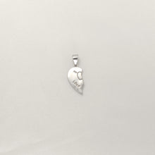 Love Forever Pendant, 925 Silver Couple Heart Pendant, Amar Split Heart Pendant