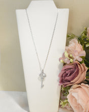 Heart Key Pendant Necklace la alma llave colgante 925 Silver CZ Love Pendant