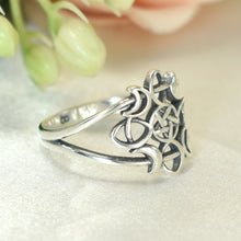 Witch Knot Celtic Silver Ring, Anillos de plata 925 , Nudo de bruja, Gift