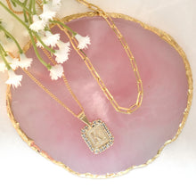 A-Z Initial Pendant Gold Plated Inital with Curb Chains Pendant Necklaces, PaperClip Layering Necklaces