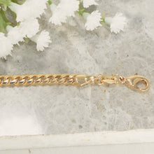 Cuban Miami Bracelets Gold Plated Pulsera Men's Bracelet Gift For Men- 4mm