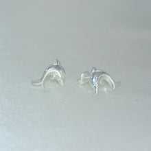 Dolphin Stud Earrings, 925 Sterling Silver Studs, Dainty Animal Studs, Gift